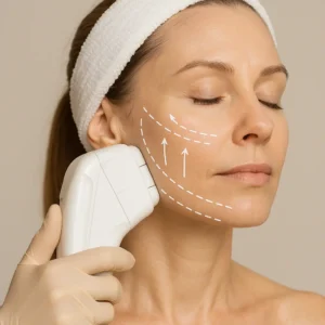 Woman having HI-FU to reduce wrinkles call LA LIPO Chesterfield Now!