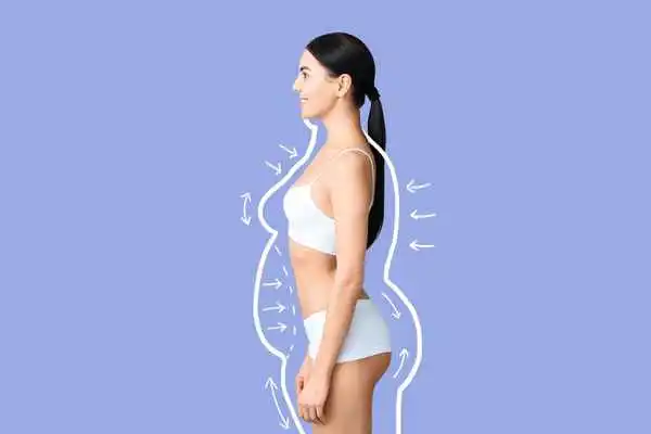 image of woman experiencing fat reduction treatment Chesterfield