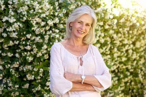 Older woman happy with urinary incontinence treatment Chesterfield