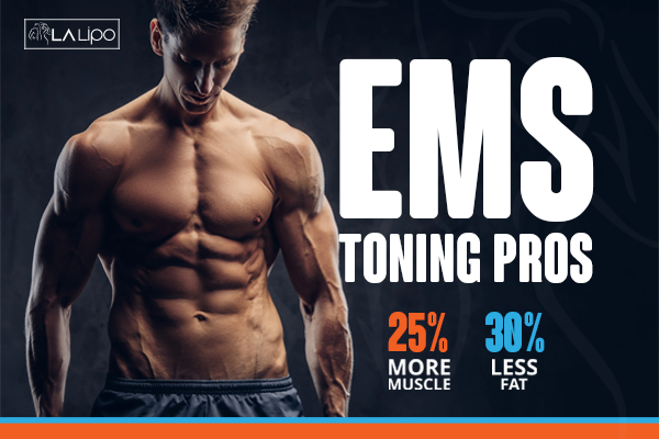 Image of man with sculpted stomach showing the fat loss and muscle gain of LA-EMS Body Sculpting Treatment Chesterfield