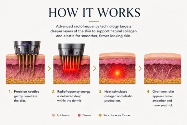 Diagram of how Collagen Lift Therapy Chesterfield works